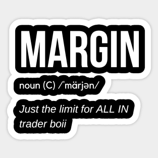 MARGIN definition Sticker